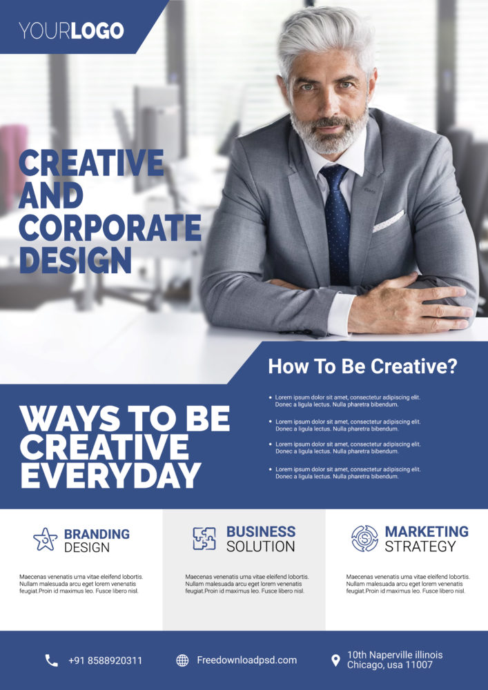 Free Corporate Flyer PSD Template