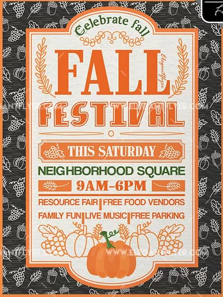 festival poster template free