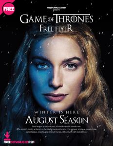 Game Of Thrones Free Flyer Template