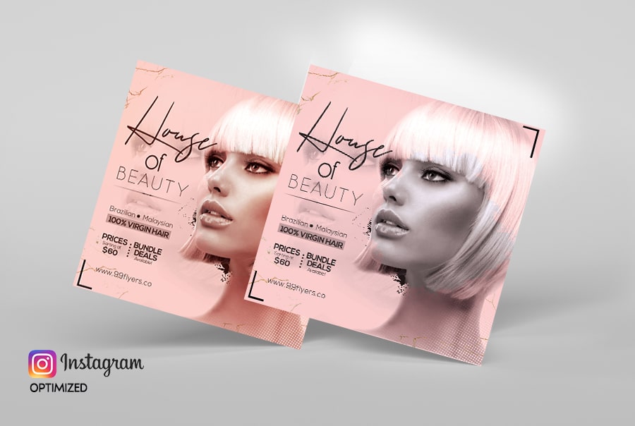 Hair Salon & Beauty Free PSD Flyer Template
