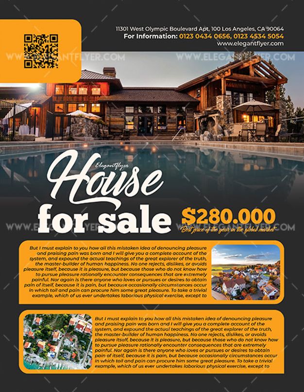 House for Sale – Free PSD Flyer Template