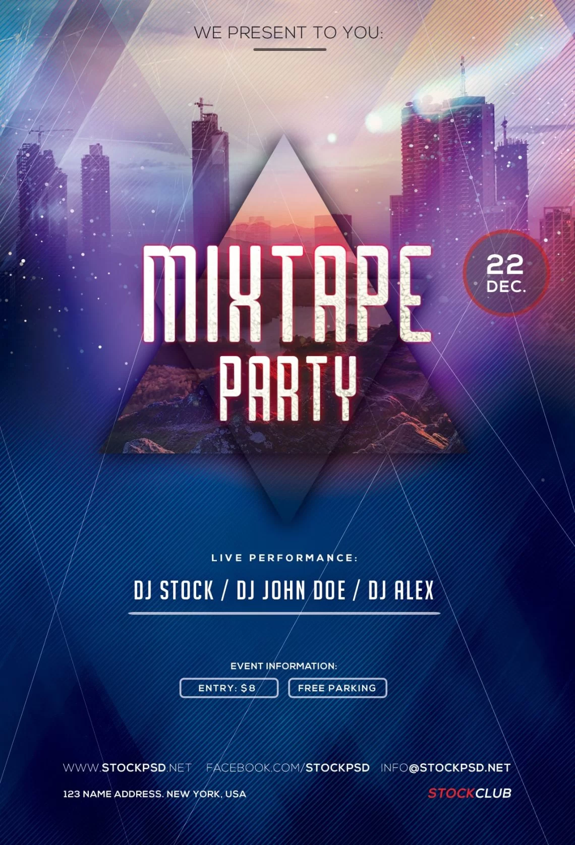 Mixtape Party – Freebie PSD Flyer Template