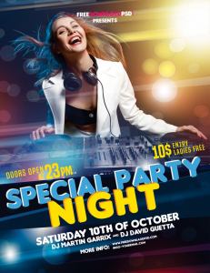 Night Party Flyer Free Download