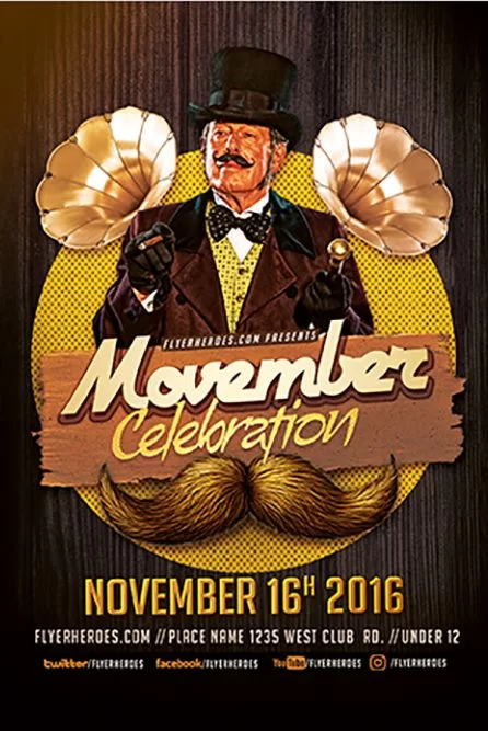 November Celebration Free PSD Flyer Template