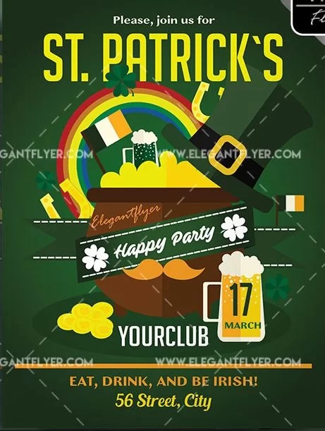 St. Patrick`s day – Free Flyer PSD Template