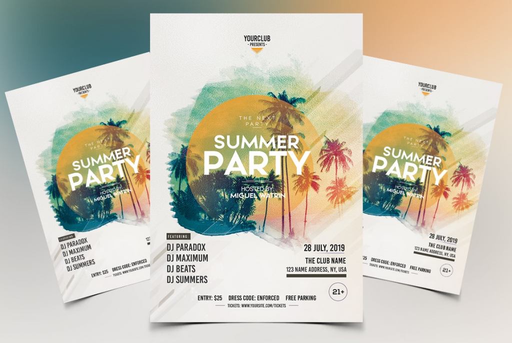 White Party – Free Flyer PSD Template - PSDFlyer