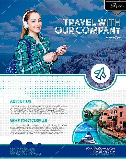 Travel Agency – Free PSD Flyer Template