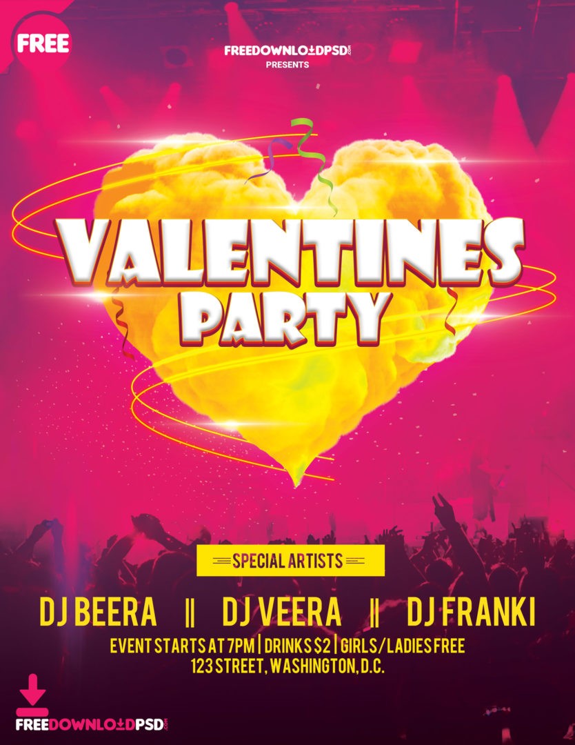 Valentines day party Flyer