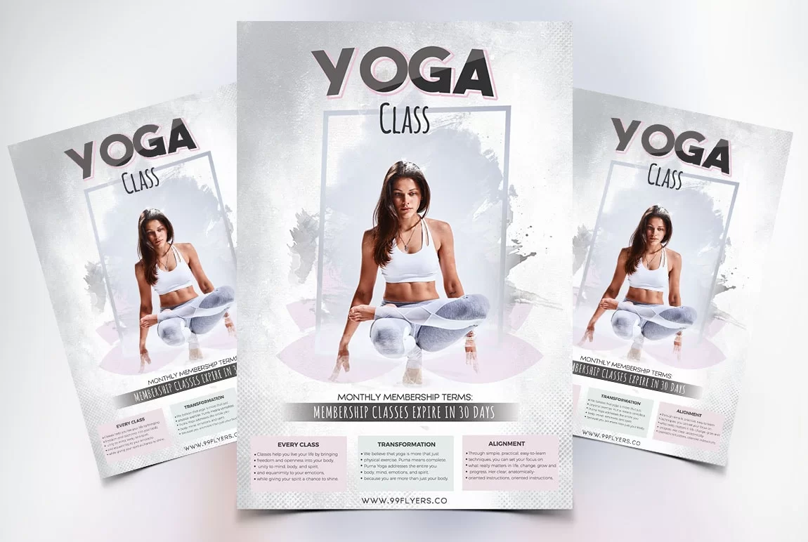 Yoga Day Free PSD Flyer Template