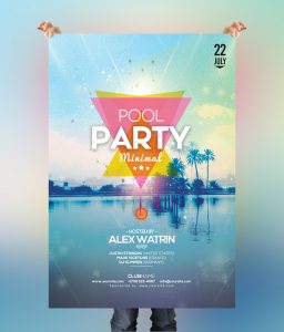 Pool Party – Free Summer PSD Flyer Template