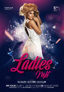 Girls Night Party Free Psd Flyer Template