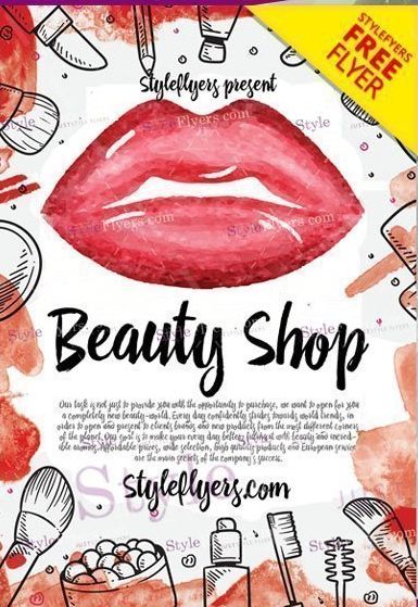 Beauty Shop FREE Flyer PSD