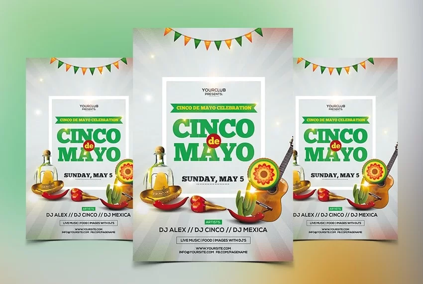Cinco de Mayo Free PSD Flyer Template