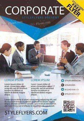 Corporate PSD Flyer for Free