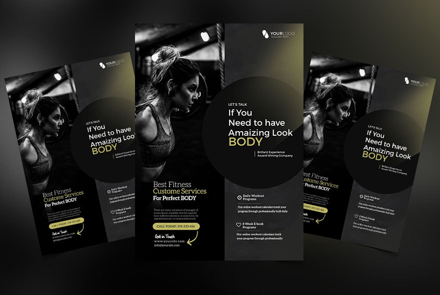 Creative Fitness PSD Free Flyer Template
