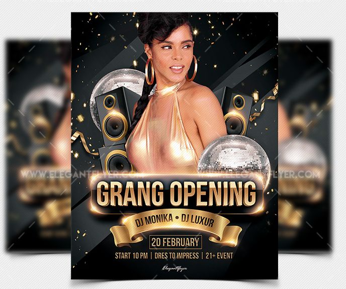 Grand Opening – Free PSD Flyer Template