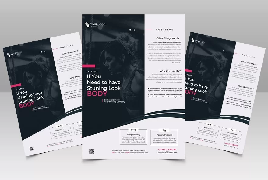 Gym Fit Psd Free Flyer Template