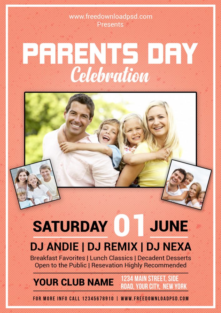 Parents Day Flyer Template