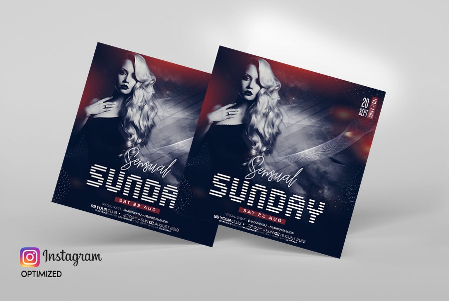 Sunday Party Free PSD Flyer Template