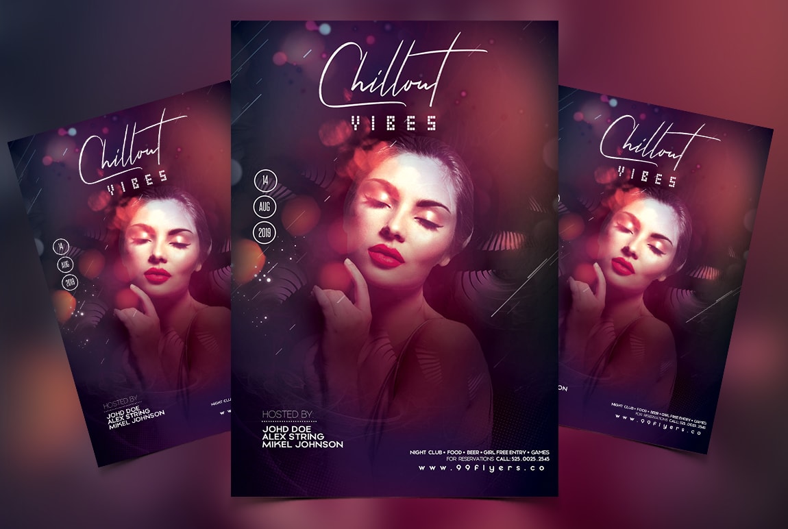 Chill Out Vibe Free PSD Flyer Template