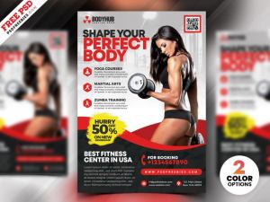 Free Body Fitness PSD Flyer Template