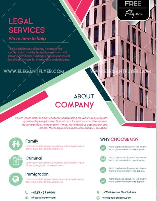 Legal Services Corp PSD Flyer Template