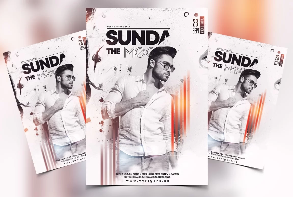 Sundays Vibe Free PSD Flyer Template