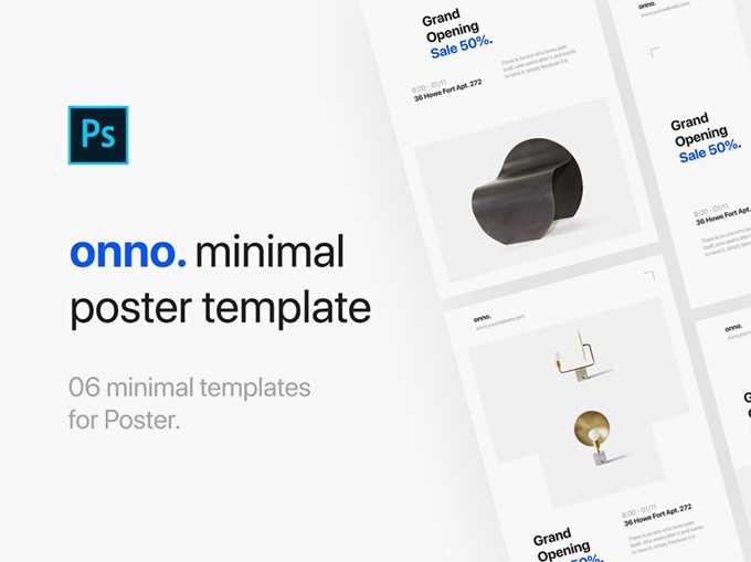 6 Free Minimal PSD Flyer Templates