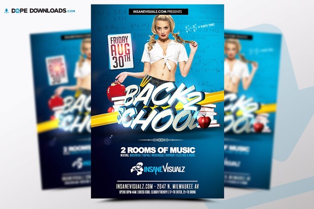 Back to School Free PSD Flyer Template