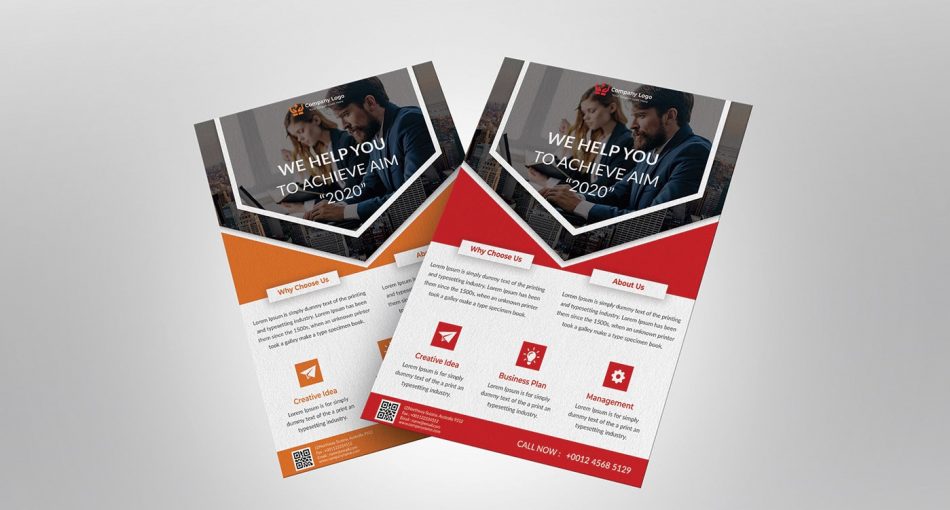 Corporate Business PSD Free Flyer Template