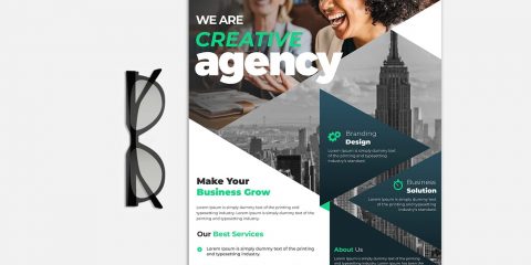 Creative Agency PSD Free Flyer Template