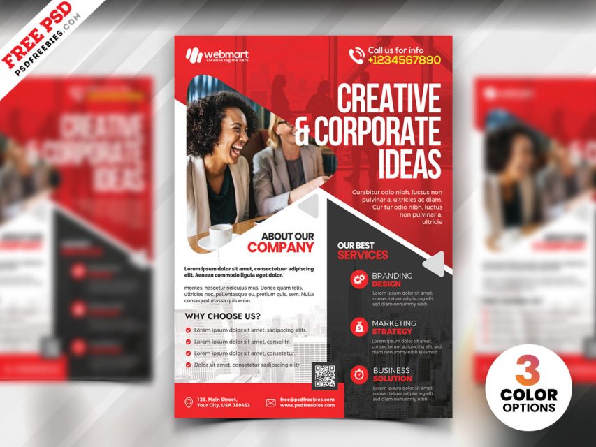 Creative Corporate Free PSD Flyer Template
