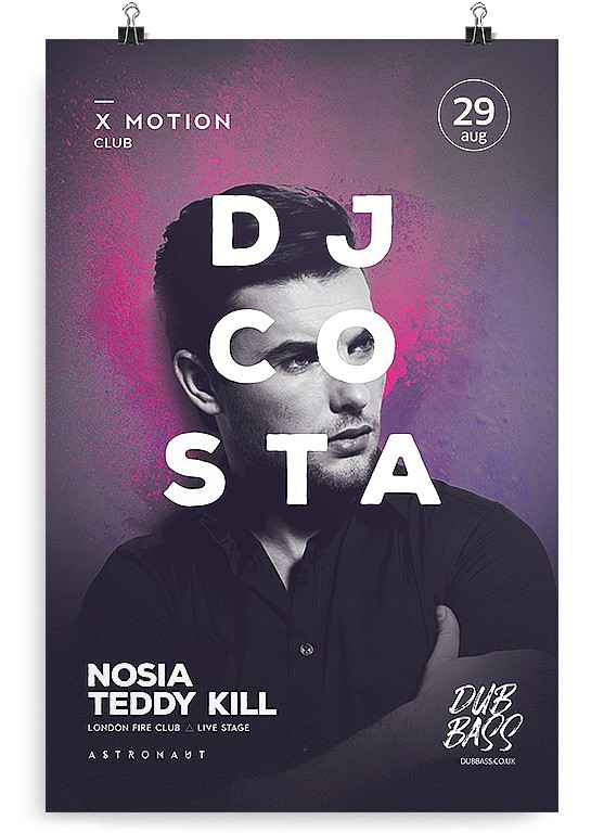 DJ Vibe Free Party PSD Flyer Template
