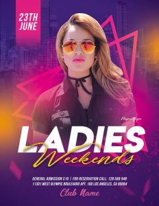 Ladies Party Freebie PSD Flyer Template