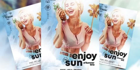 Summer Light PSD Free Flyer Template