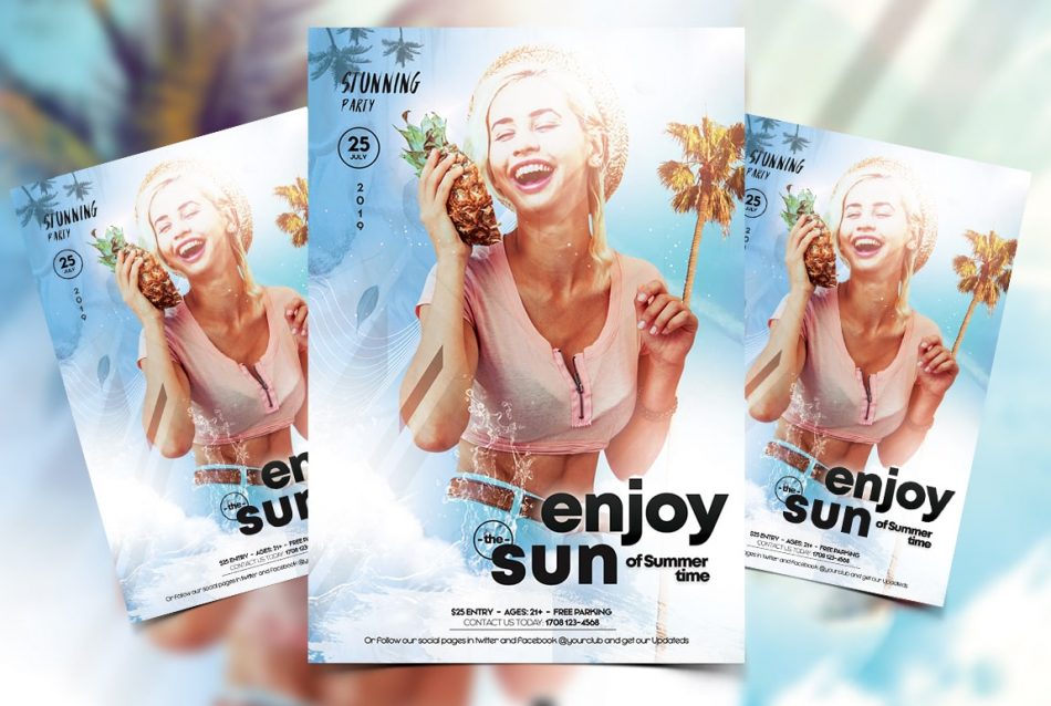 Summer Light PSD Free Flyer Template