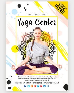 Yoga-Studio-Free-Colorful-PSD-Flyer-Template download