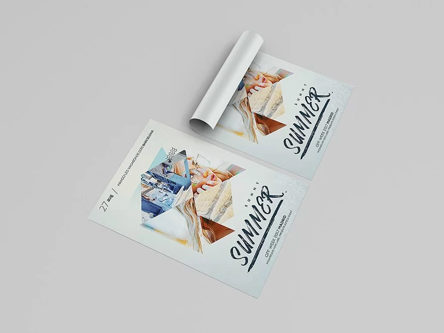 Summer Party DJ Free PSD Flyer Template