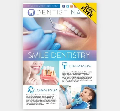 Dental Clinic Free PSD Flyer Template