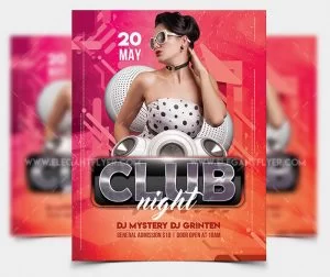 Club Vibe Download PSD Free Flyer Template