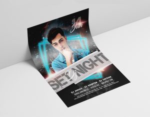 DJ Night Event PSD Free Flyer Template