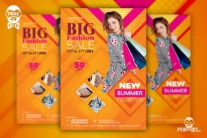 Fashion Sale PSD Free Flyer Template