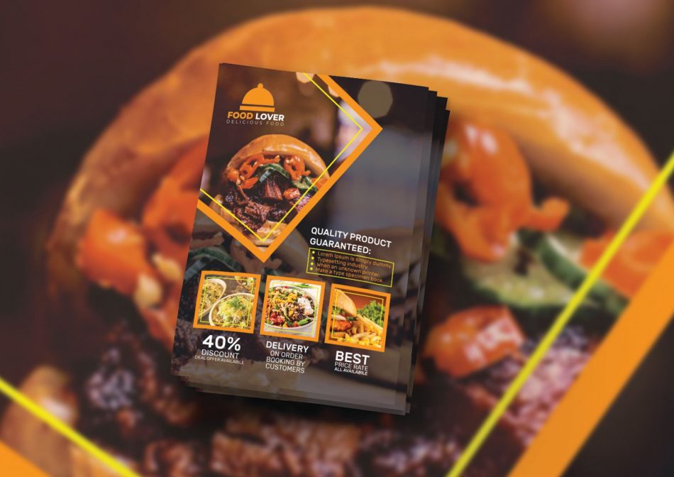 Fast Food Ad Free PSD Flyer Template