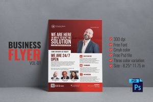 Free Business Agency PSD Flyer Template
