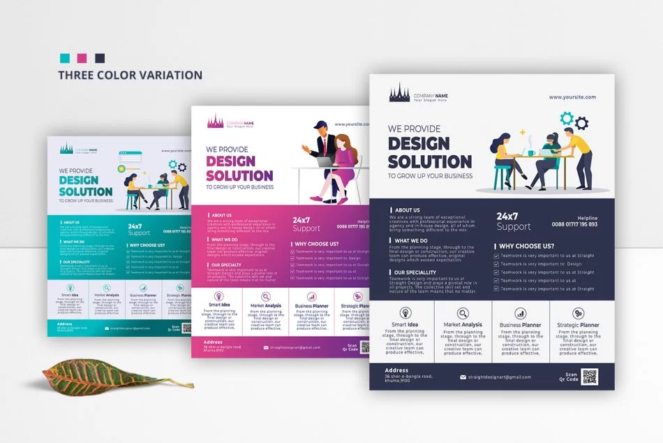 Free Business Corporate PSD Flyer Template