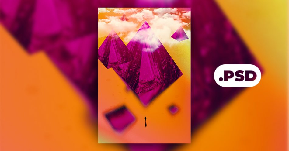 Minimal Geometric PSD Flyer Template