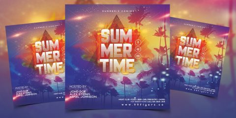 Summer Fever Free Instagram PSD Flyer Template