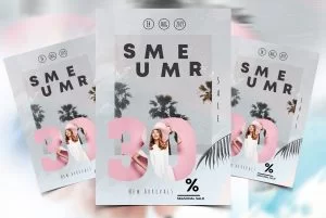 Summer Sale Special Free PSD Flyer Template