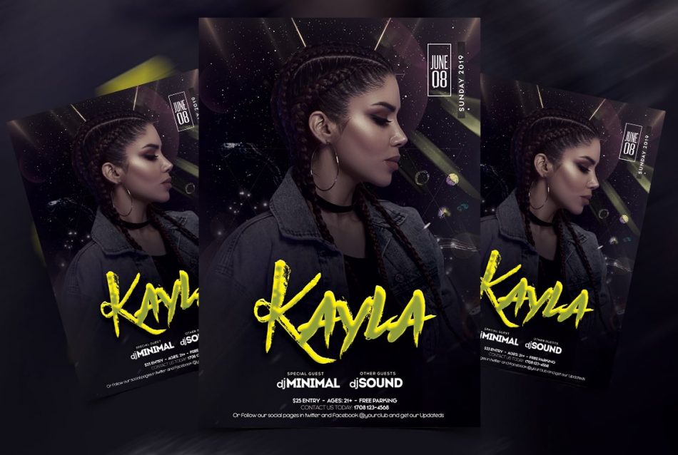 Artist Performance Free PSD Flyer Template