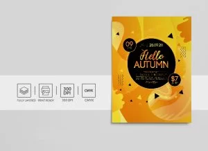 Autumn Fall Festival Free PSD Flyer Template